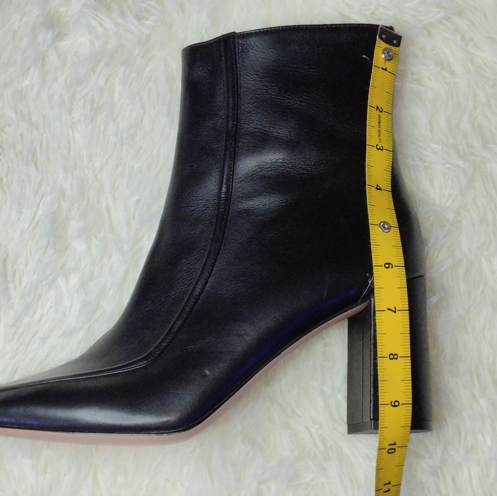 J.Crew Square-Toed Ankle Boots in Italian Leather Size 12 - Picture 11 of 14